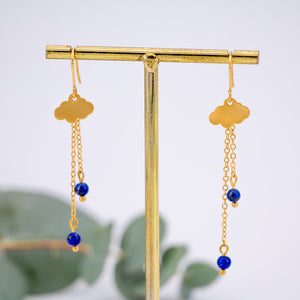 Boucles Nuages - pluie d'été (lapis-lazuli)