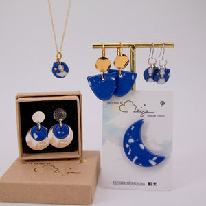 Boucles Rita (confettis bleu)