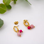 Charger l&#39;image dans la galerie, Boucles Louise Octobre rose
