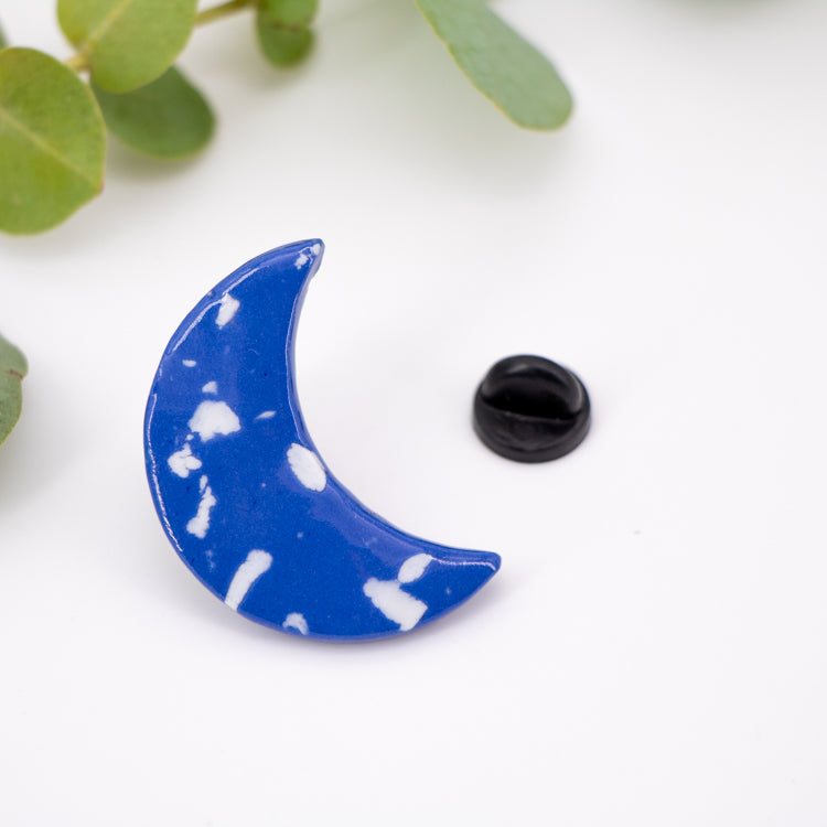 Pin's Lune céleste bleue