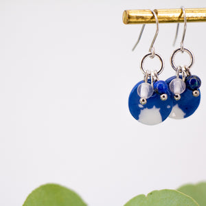 Boucles Pipa (confettis bleus)