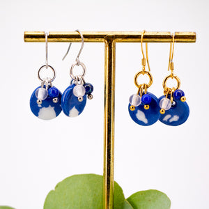 Boucles Pipa (confettis bleus)