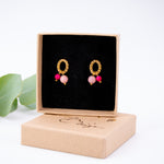 Charger l&#39;image dans la galerie, Boucles Louise Octobre rose
