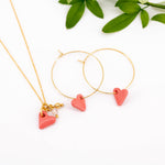 Charger l&#39;image dans la galerie, Collier Coeur (corail)
