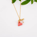 Charger l&#39;image dans la galerie, Collier Coeur (corail)
